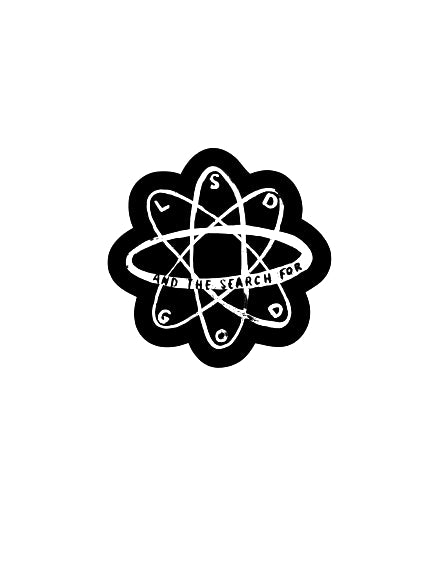 LSD and the Search for God Hand Drawn Logo Die Cut Sticker